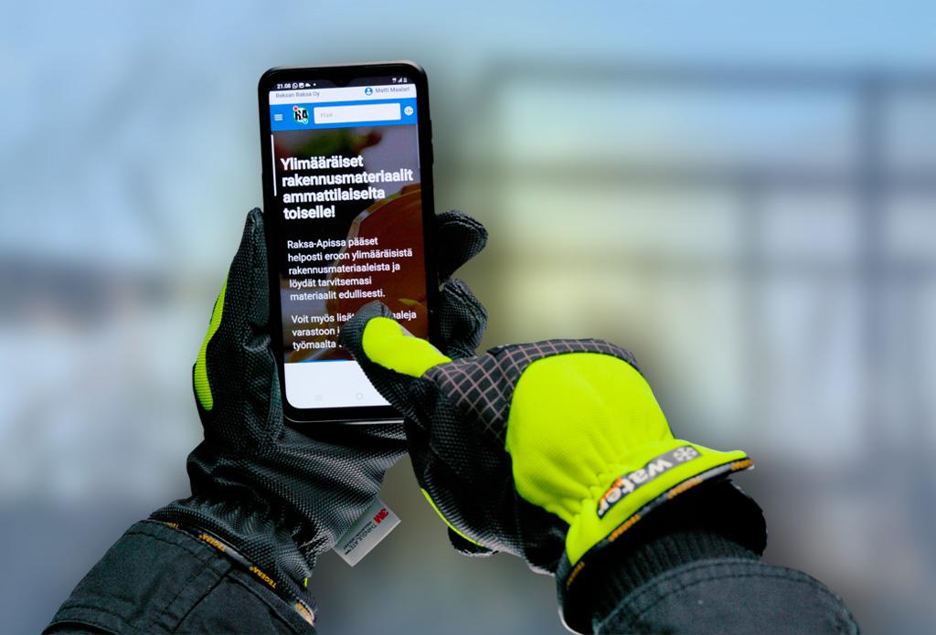 Rakennustarvikkeiden kierrätys tehostuu Raksa-appi -sovelluksella